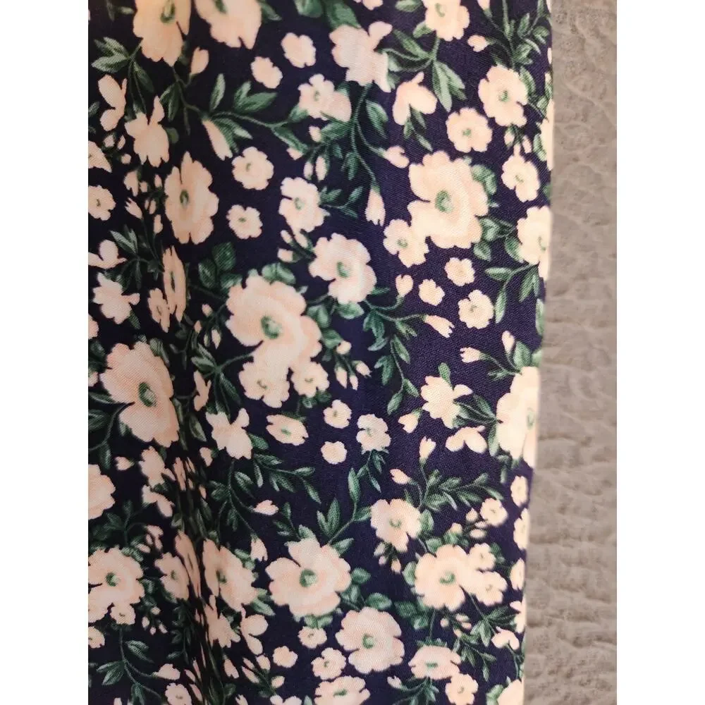 Old Navy‎ Womens Maxi Dress 4X Floral Cottagecore Puff Short Sleeve Smocked NWOT